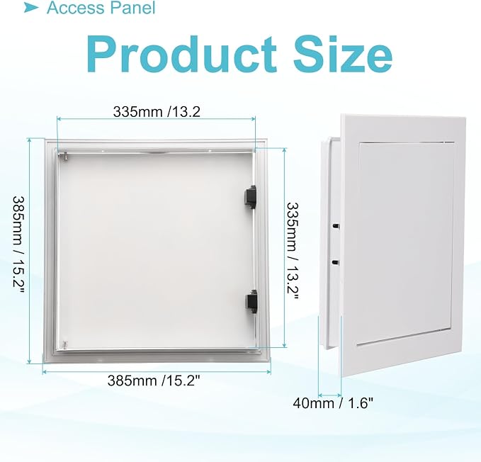 PATIKIL Drywall Access Panel 15x15 Inch, Aluminum Frame Wall Hole Cover - Image 2