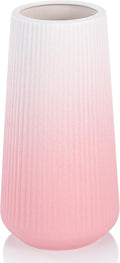 Gradient Pink Ceramic Vase, GUKJOB Cute Flower Vase by GUKJOB
