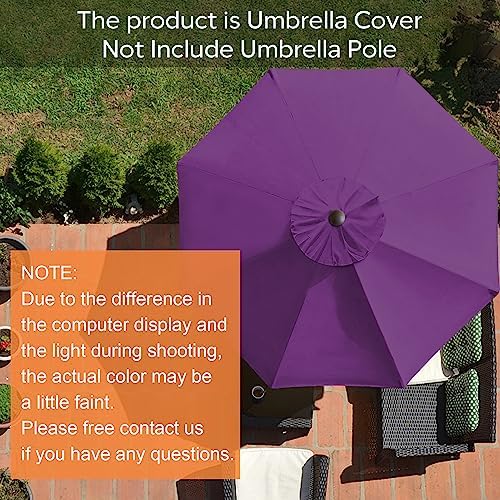 EliteShade USA 9FT Patio Umbrella Replacement Covers 8 Ribs Market Umbrella - Image 2