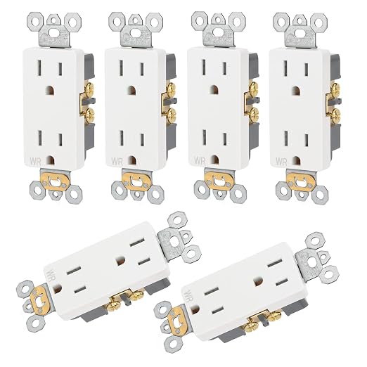 Wengart Duplex Receptacle Outlet, 125V 15Amp Standard Electrical Wall Outlet by Wengart