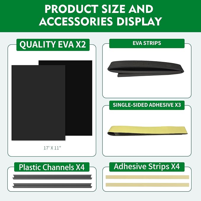 Full Surround Window AC Insulated Foam Panels, AC Window Seal w/4 Pressure - Image 6