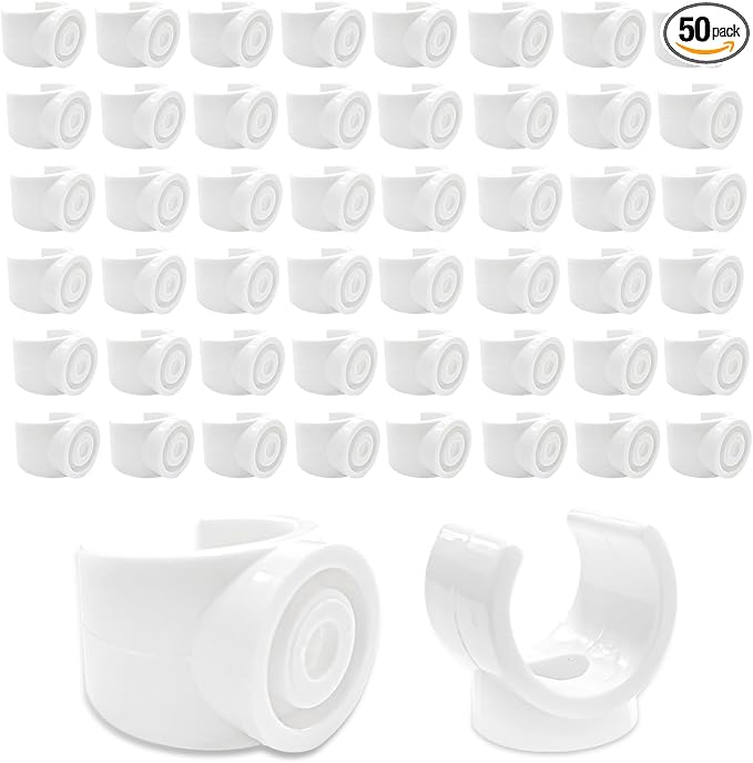 50 Pack 3/4 Inch PEX Clips, PEX Clamps PVC Pipe Clips and Hangers, Plastic | by OWMOSYX
