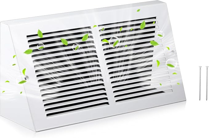 Honeydak 1 Pack Baseboard Register Vent Covers 14" x 6" Duct Opening by Honeydak
