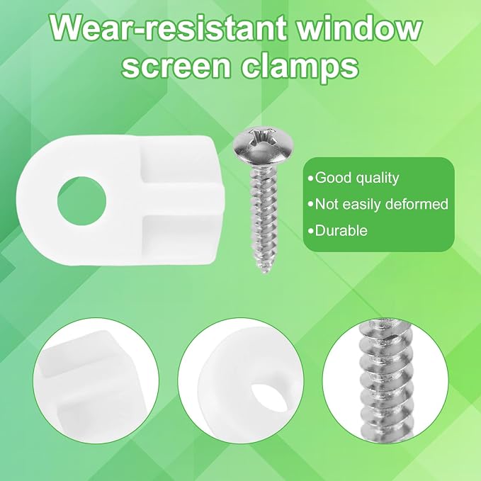 50pcs L5766 & PL7906 Window Screen Clips, Flush Mount Storm Window Clips - Image 4