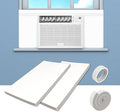 AC Insulation Side Foam Panels for Window AC Unit, Indoor Air Conditioner Cover by Pearwow