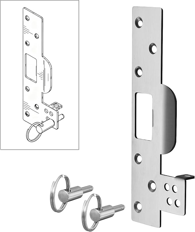 Extra Long Door Strike Plate 7", Integrated by MOSECYOU