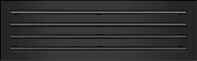 BUILDMART - 26x8 Modern AC Vent Cover - Decorative Black Air Vent - Standard by TexasBuildmart