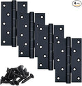 Matte Black 5 inch Stainless Steel Door Hinges, Heavy Duty Interior/Exterior by -Since1997s