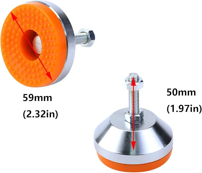 Antrader M8 Thread Adjustable Leg Leveler, Heavy Duty Adjustable Feet Leveler - Image 4