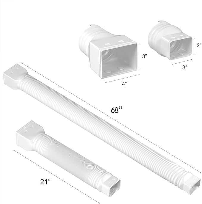 2 Pack Rain Gutter Downspout Extensions Flexible, Drain Downspout Extender - Image 6