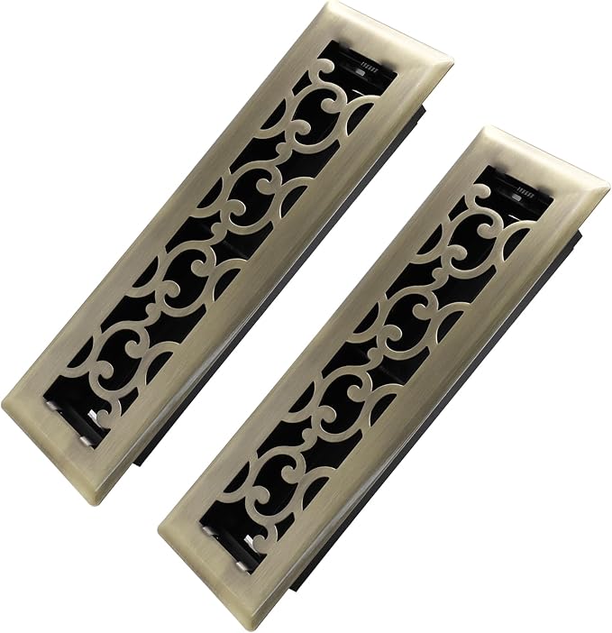 Howeall 2x10 Inches 2 Pack Heavy Duty Walkable Floor Register by Howeall