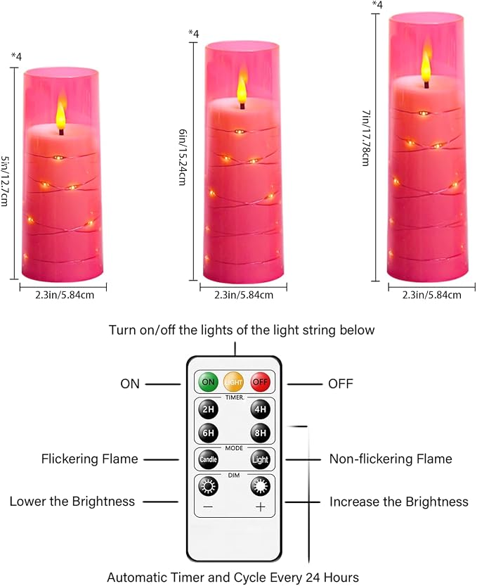 Sasigeiaa Flameless Candles - Image 2