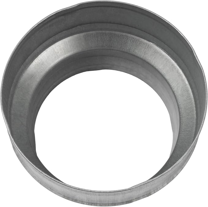 6" to 5" Inch Male-Fit Galvanized Steel Round Duct Reducer - Image 7