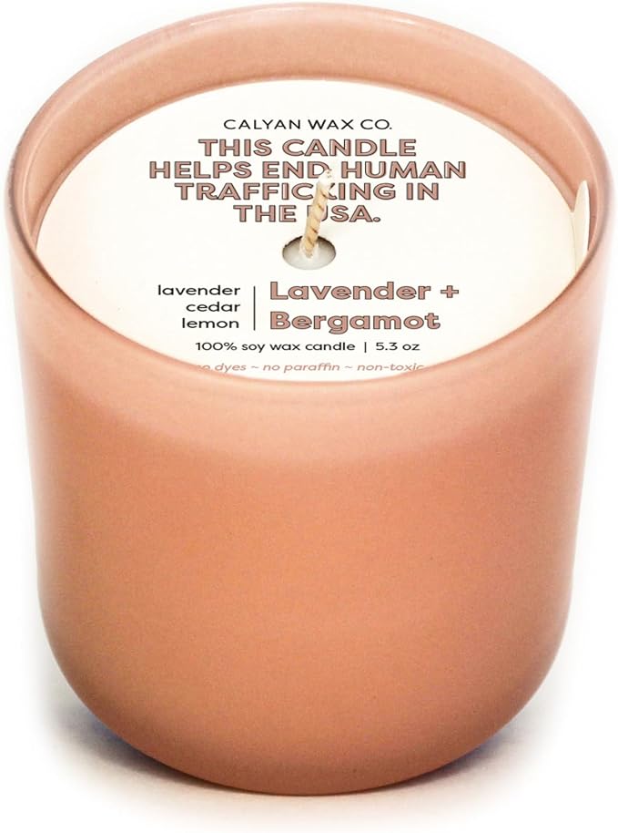 Dignity Series Lavender & Bergamot Scented Candle | Made in the USA Luxury by CalyanWaxCo