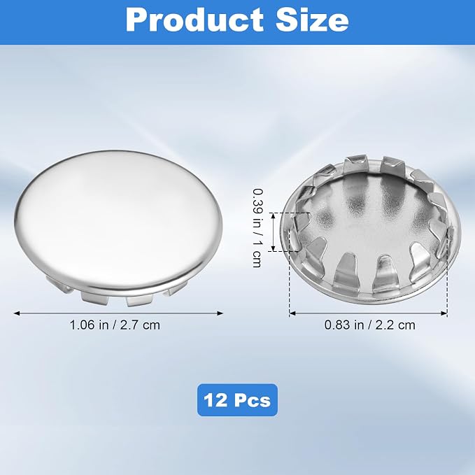 12 PCS Electrical Box Knockout Plugs, 1/2 Inch Round Stainless Steel Electrical - Image 2