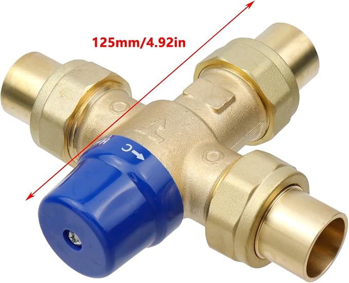Antrader Thermostatic Mixing Valve, Water Temperature Control Valve, Lead-Free - Image 4
