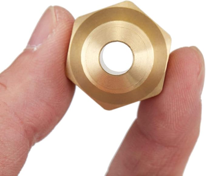 3 PCS Brass Gas Adapter 3/8" Flare x 1/2 Inch NPT Male Pipe Connector | Couples - Image 2