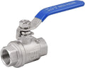 Wantmatch 1/2" Female NPT Ball Valve 304 Stainless Steel Full Port Ball Valve by wantmatch