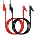 SWANLAKE 2-Piece Banana Plug to Alligator Clip Test Leads, 1000V 15A 3.5ft/1M by SWANLAKETOOLS