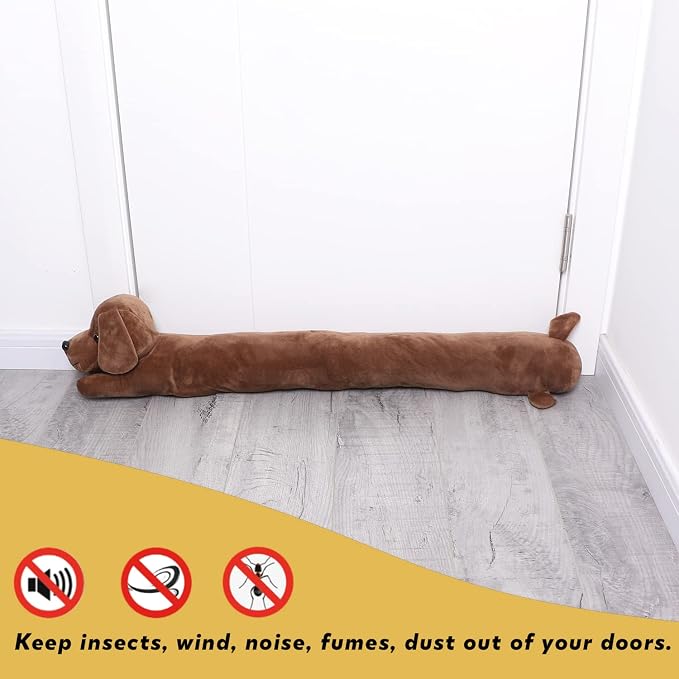 Dog Under Door Draft Stopper Heavy Duty, 3LB 36 Inch Decorative Fabric Door - Image 7