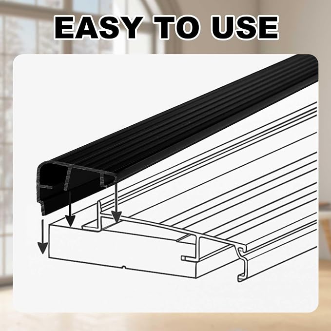 Pangda 2 Pcs 36" L Fixed Vinyl Sill Cap 1-3/8 Inches High Exterior Door - Image 5