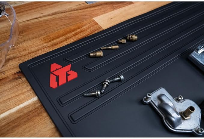 Tusk Workbench Mat 18” x 32” – Durable Black Vinyl Surface – Protective - Image 6