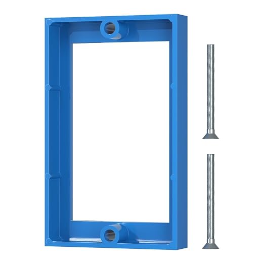 ABS 1/2 Inch Outlet Box Extender, Single Gang, 1 Pack | Single Gang Outlet Box by Unknown