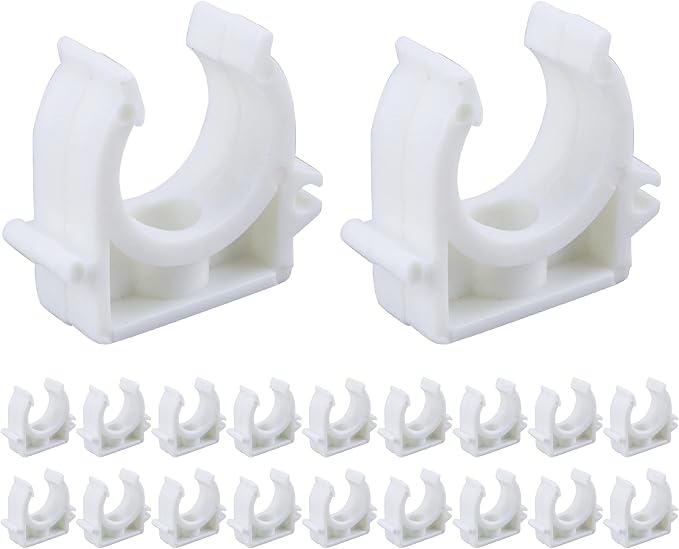 PEX Clips Pipe Clamp 1 Inch, 20 Pack 25 mm Pipe Hangers Pipe Holder PEX Tubing by SSYDIEN