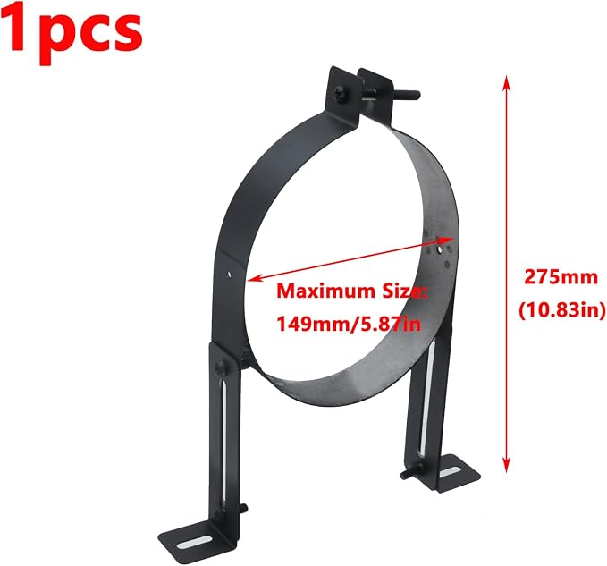 Antrader Chimney Pipe Support Bracket, Chimney Bracket, 149mm/5.87 inch Diameter - Image 2