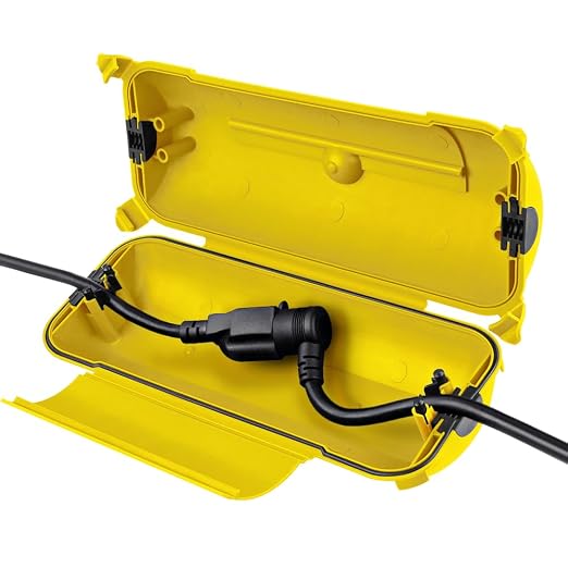 Outdoor Extension Cord Safety Cover, by FLEMOON