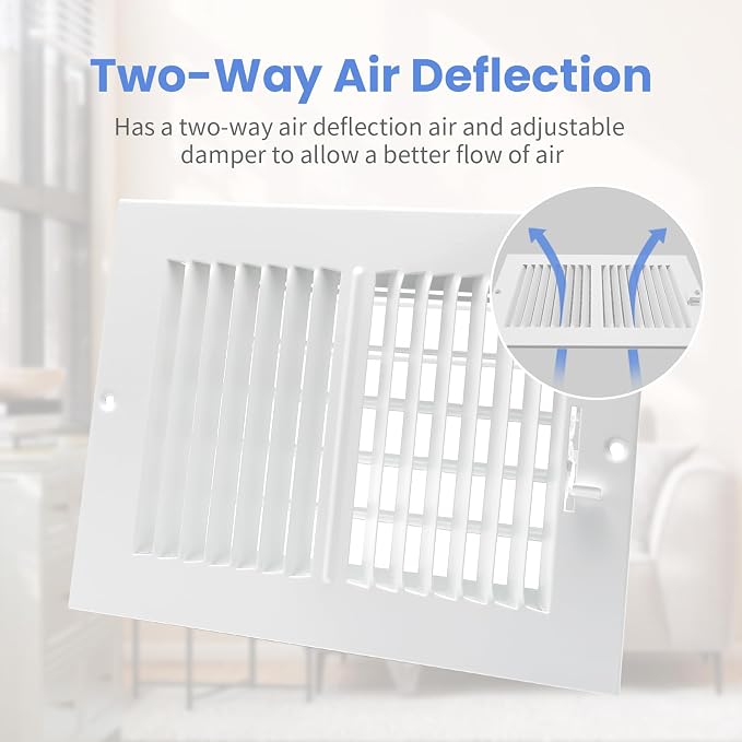 8 x 6 Inch Air Vent Covers for Wall or Ceiling - Image 4