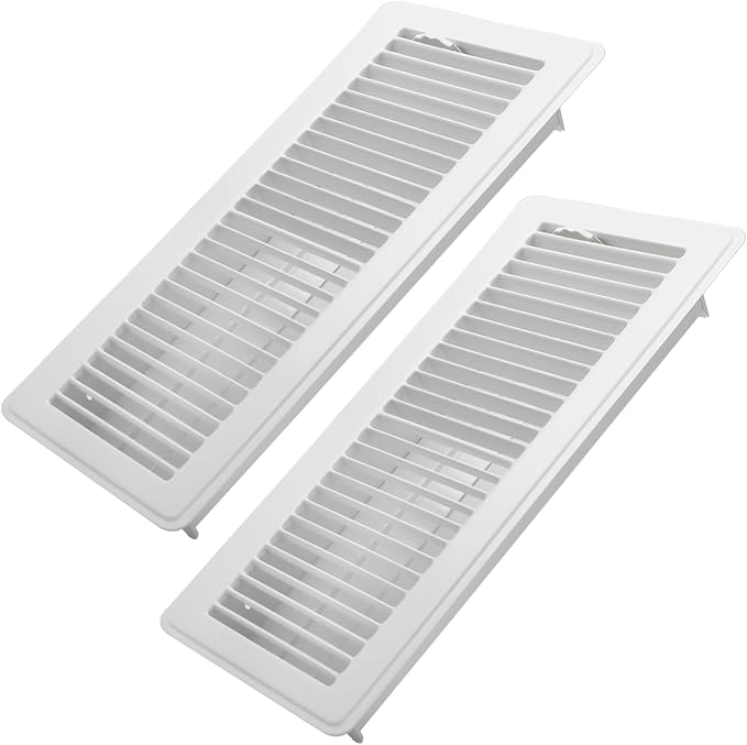 Howeall 4x14 Inch Floor Register 2 Pack, Heavy Duty Steel Walkable Floor Vents by Howeall