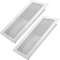 Howeall 4x14 Inch Floor Register 2 Pack, Heavy Duty Steel Walkable Floor Vents by Howeall