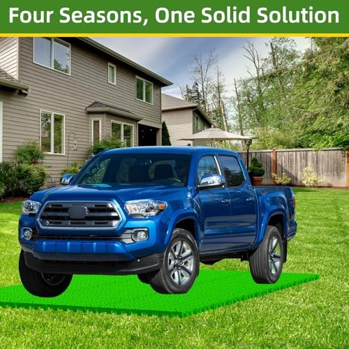 10 Pcs 15.7" x 15.7" Heavy Duty Ground Protection Mats, Interlocking Non-Slip - Image 7