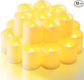 Homemory 12 Pack Ivory Flameless Flickering LED Votive Tealights Candles | by Homemory