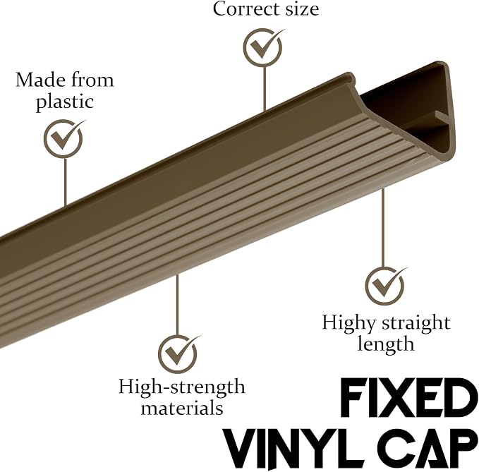 Briwooody 2 Packs Residential Threshold Cap 36'' Traditional Fixed Vinyl Cap - Image 7