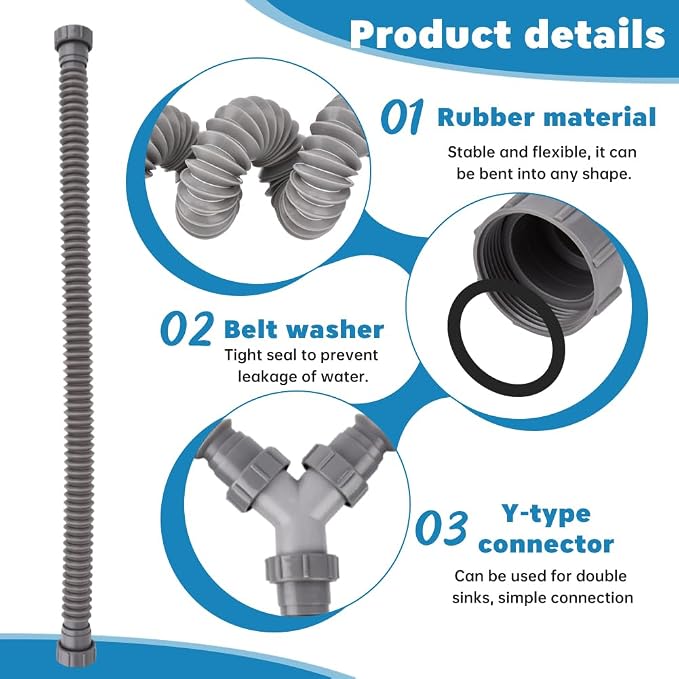 Flexible Sink Drain Pipe 1-1/2 inch - Image 5