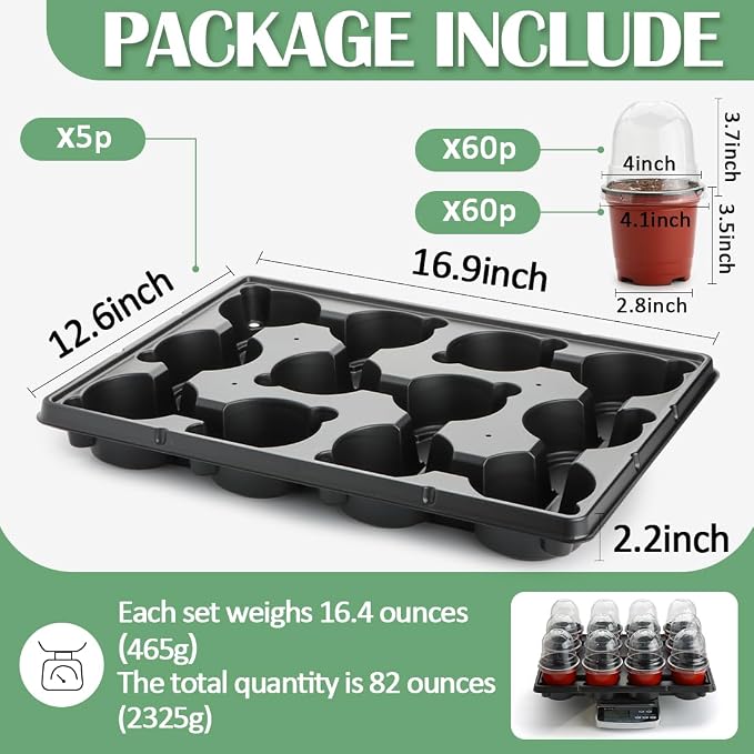RooTrimmer 4 Inch 60 Pack Nursery Pots - Image 2