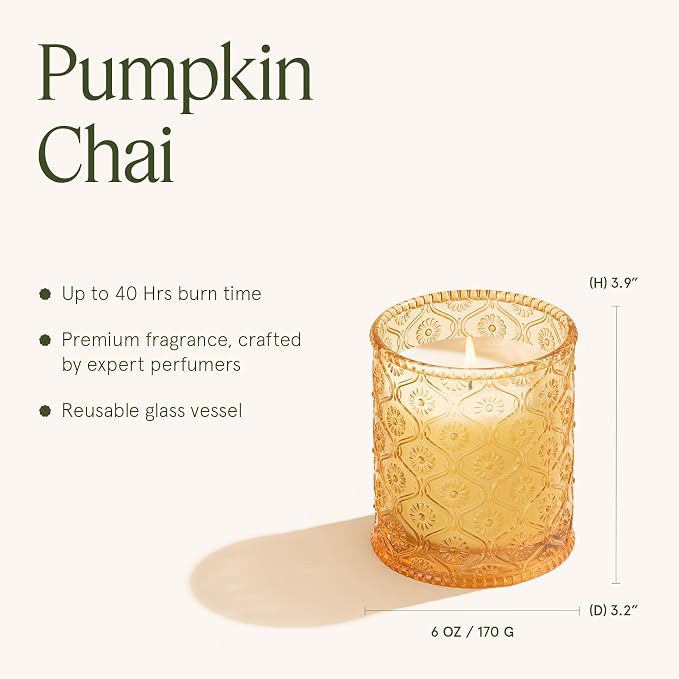 LA JOLIE MUSE Pumpkin Chai Scented Candles - Image 5