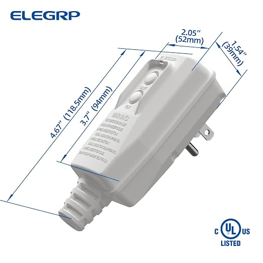 ELEGRP G1215PA G20PAS Patented Auto Monitoring GFCI Replacement Plug Assembly - Image 6