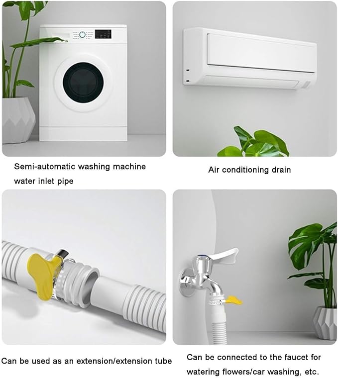 Kitchen Flexible Drain Hose, Washing Pipe, Universal Machine Extension - Image 6