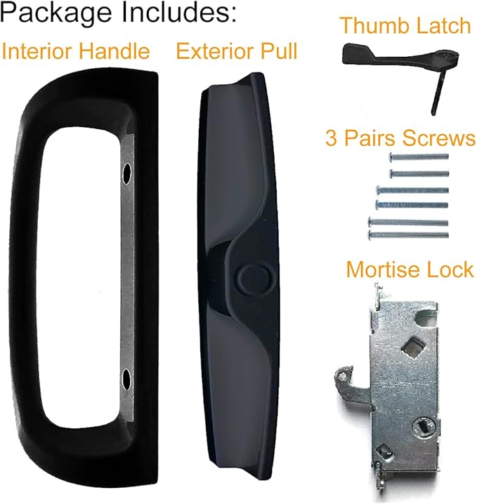 Patio Sliding Glass Door Handle Set - Image 4