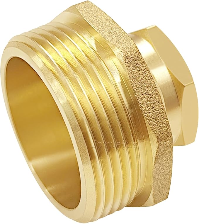Joywayus Brass Swivel Pipe Fitting 3/4" GHT Female x 1-1/2"NPT Male | Garden - Image 6