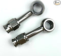 2pcs stainless steel 28 degree up elbow female AN3-3 3AN to metric M10 10mm by Unknown