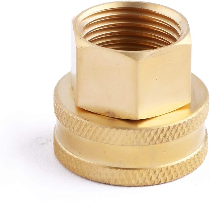 (6 Pack Lead-Free Brass Garden Hose Threaded 3/4 to 1/2 NPT Fitting Connect by LitOrange
