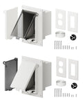 Recessed Outlet Box, DBVS1C-1 Low Profile Exterior Electrical Outlet Box by Magaliyo