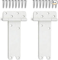 2 Pack 8" Door Hinges, 300 Lbs Capacity Heavy Duty Gate Hinges | Matte white by Pubotlu