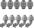 10Pcs 1/2 Inch NPT Liquid Tight Connector | Nonmetallic Electrical Conduit by Moicstiy