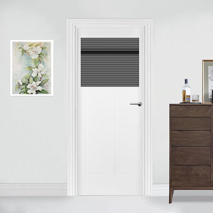 Muamar French Door Curtains Privacy Door Blind, Front Door Window Curtain by Muamar
