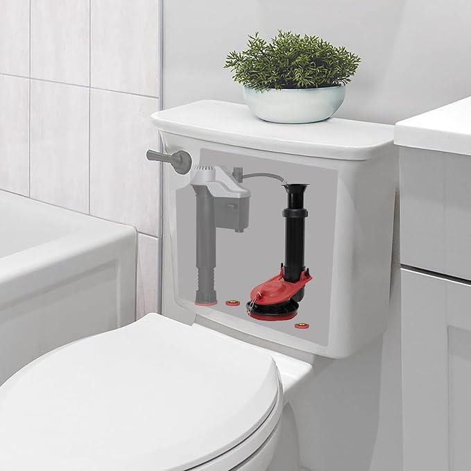 Korky Standard 2-Inch Adjustable Toilet Flush Valve, & Hardware Kit - Image 5